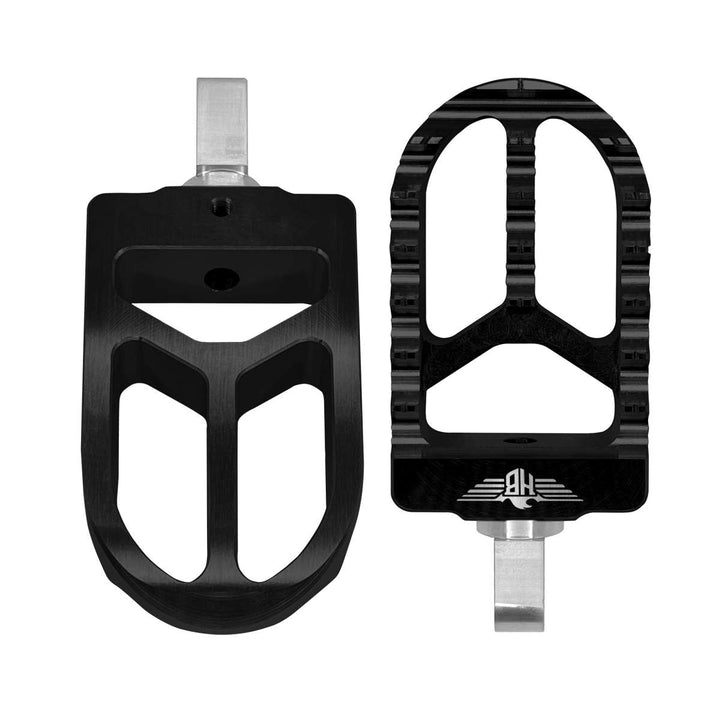 HEINZ BIKES FOOTPEGS MX V2 SOFTAIL  BLACK