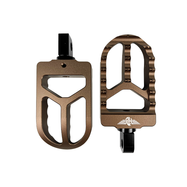 HEINZ BIKES FOOTPEGS MX V2 SOFTAIL M8 ST COLOUR
