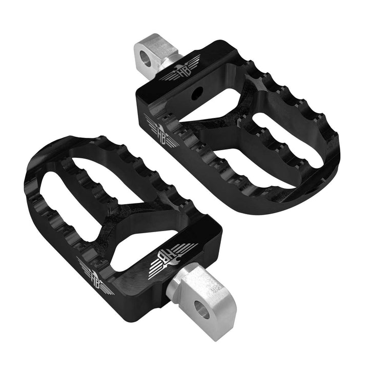 HEINZ BIKES FOOTPEGS MX V2 SOFTAIL  BLACK
