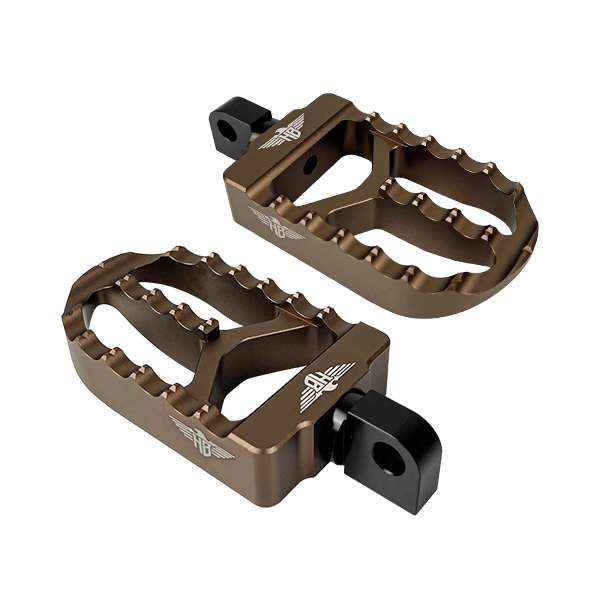 HEINZ BIKES FOOTPEGS MX V2 SOFTAIL M8 ST COLOUR