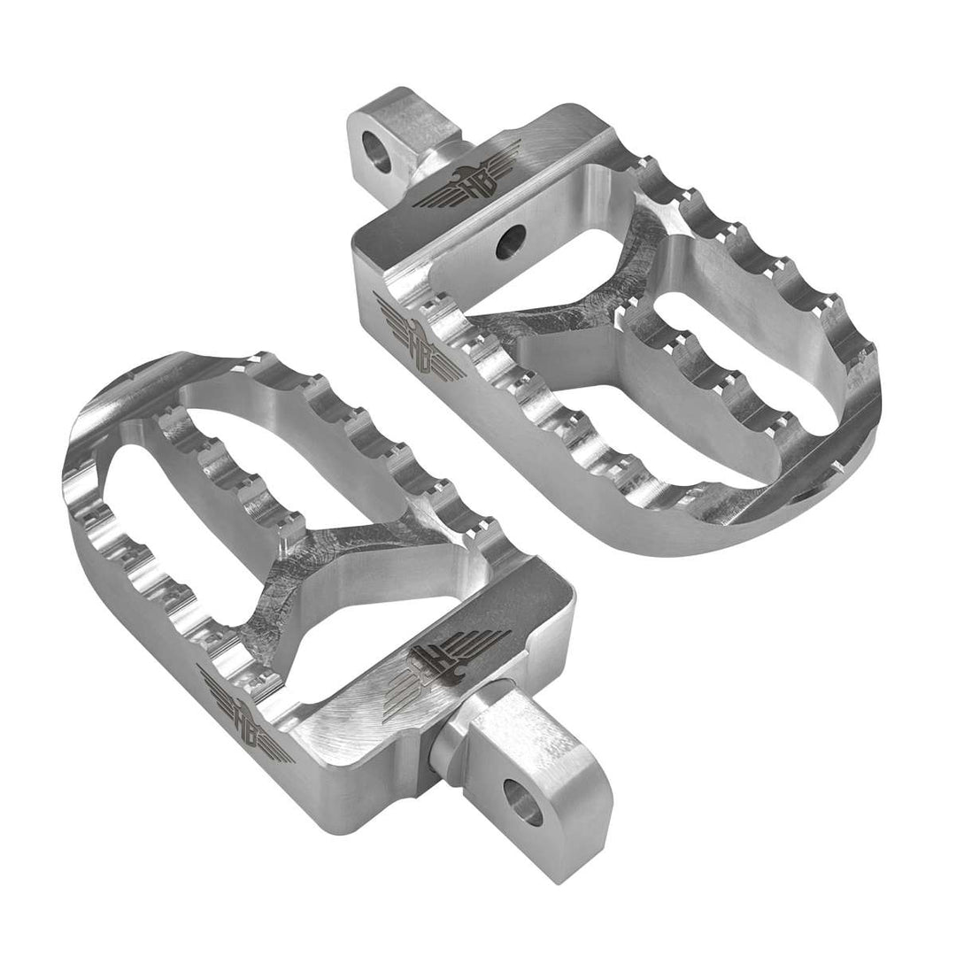HEINZ BIKES FOOTPEGS MX V2 SOFTAIL DYNA XL BLACK