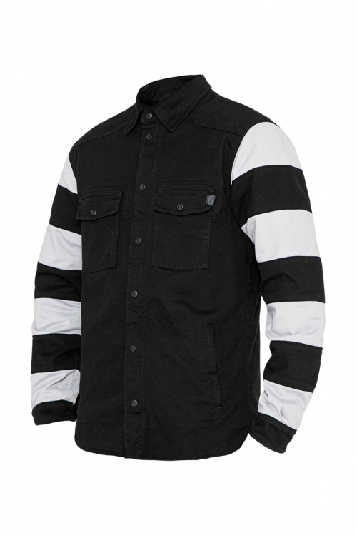 MOTOSHIRT PRISON BLACK/WHITE