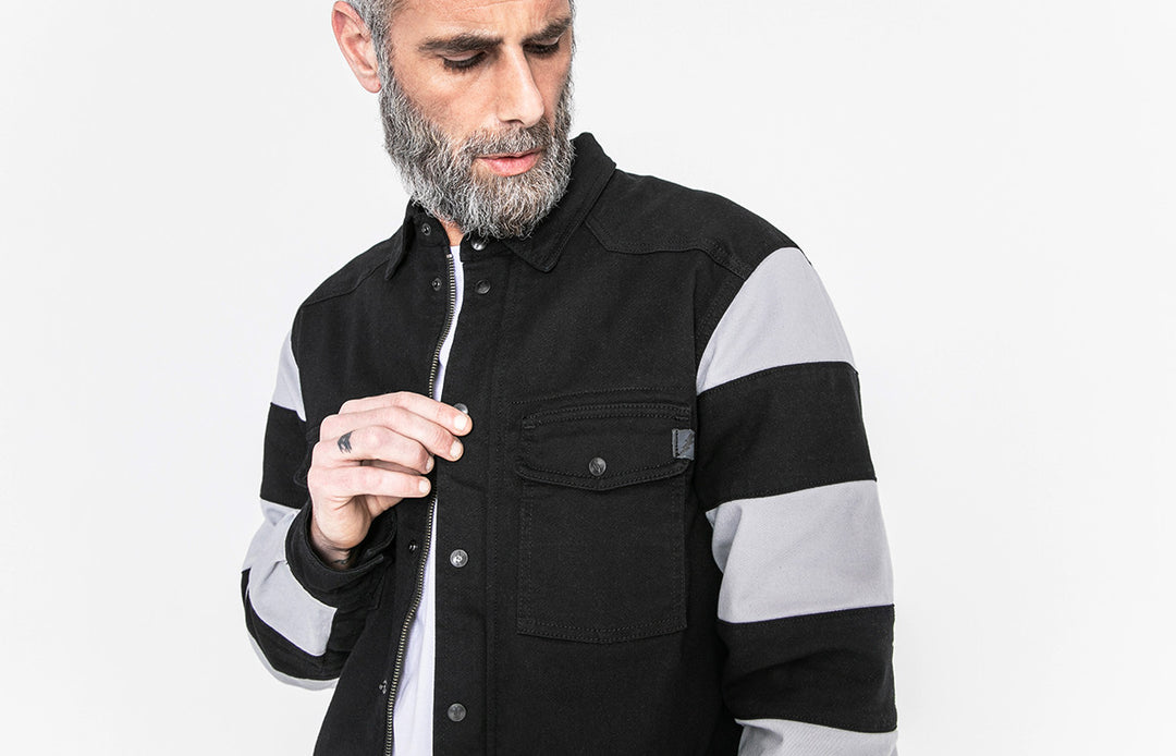 MOTOSHIRT PRISON BLACK/WHITE
