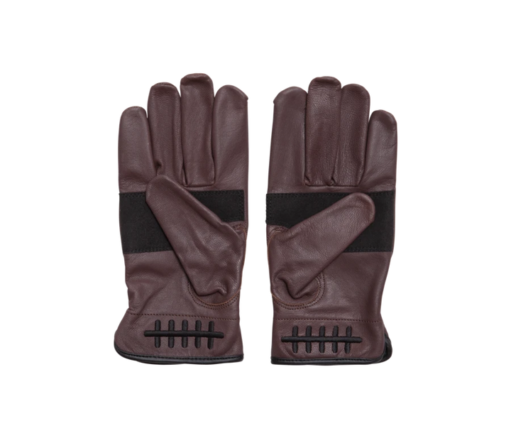 DEATH GRIP LEATHER GLOVES BROWN